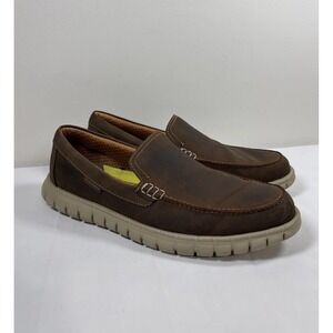 Skechers Men 13 Moreway Lentro Dark Brown 204143 Casual Dress Shoes Boat Comfort